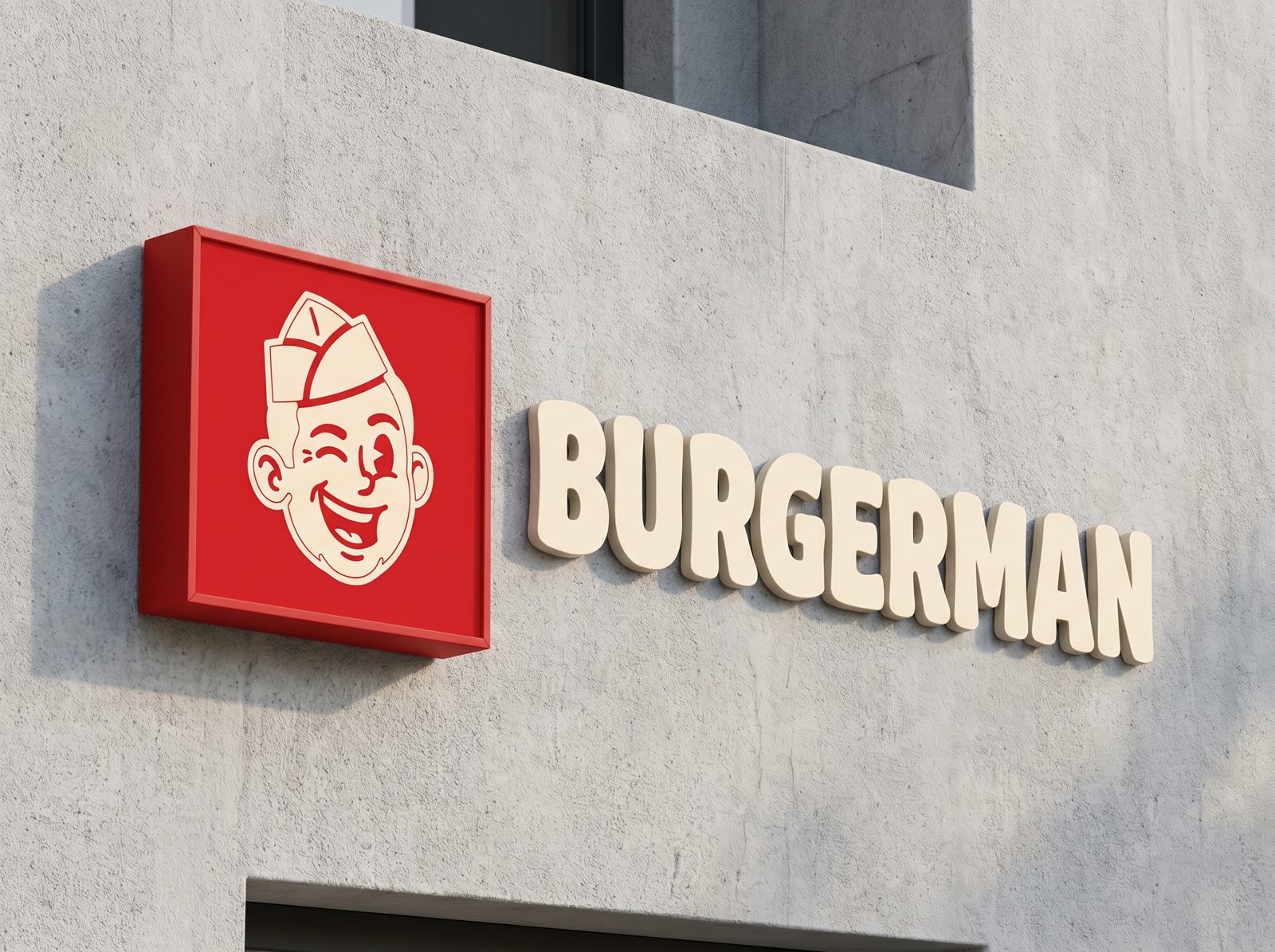 Burgerman dükkan tabelası